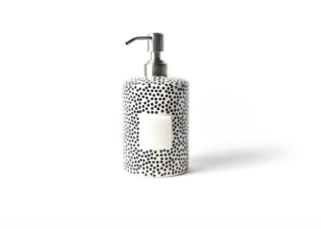 Happy Everything Black Small Dot Mini Cylinder Soap Pump-Happy Everything-The Bugs Ear