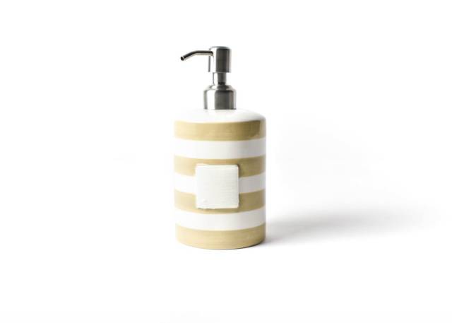 Happy Everything Neutral Stripe Mini Cylinder Soap Pump-Happy Everything-The Bugs Ear