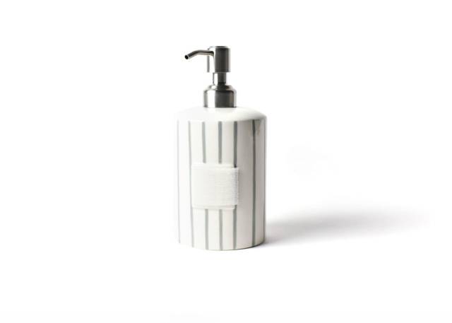 Happy Everything Stone Skinny Stripe Mini Cylinder Soap Pump-Happy Everything-The Bugs Ear