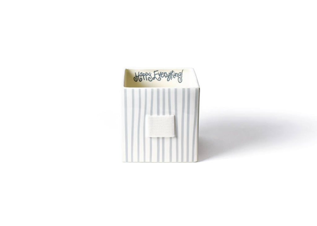 Happy Everything Stone Stripe Mini Nesting Cube Medium-Happy Everything-The Bugs Ear