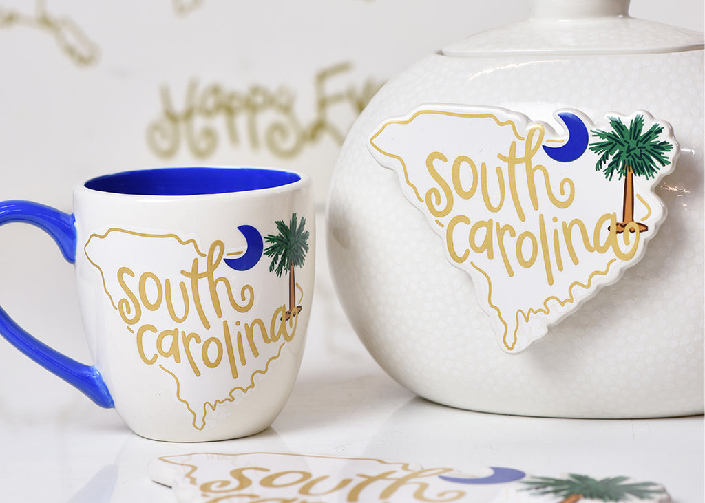 Happy Everything South Carolina Motif Mug-Coton Colors-The Bugs Ear