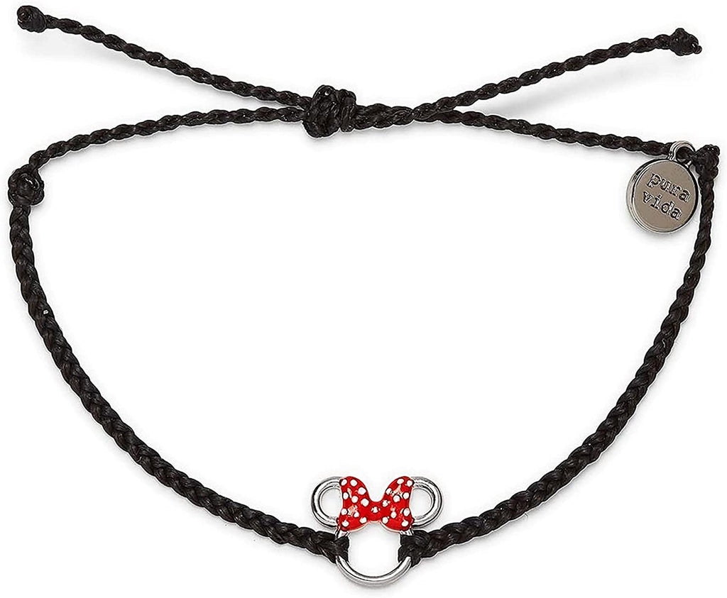 Pura Vida Disney Minnie Mouse Charm Bracelet in Black-The Bug's Ear-The Bugs Ear