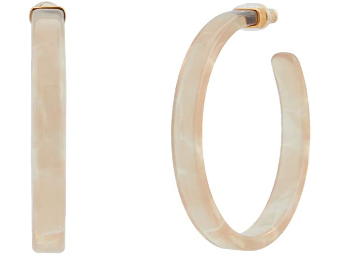 Kendra Scott Kash Hoop Earrings In Vintage Gold Champagne Acetate
