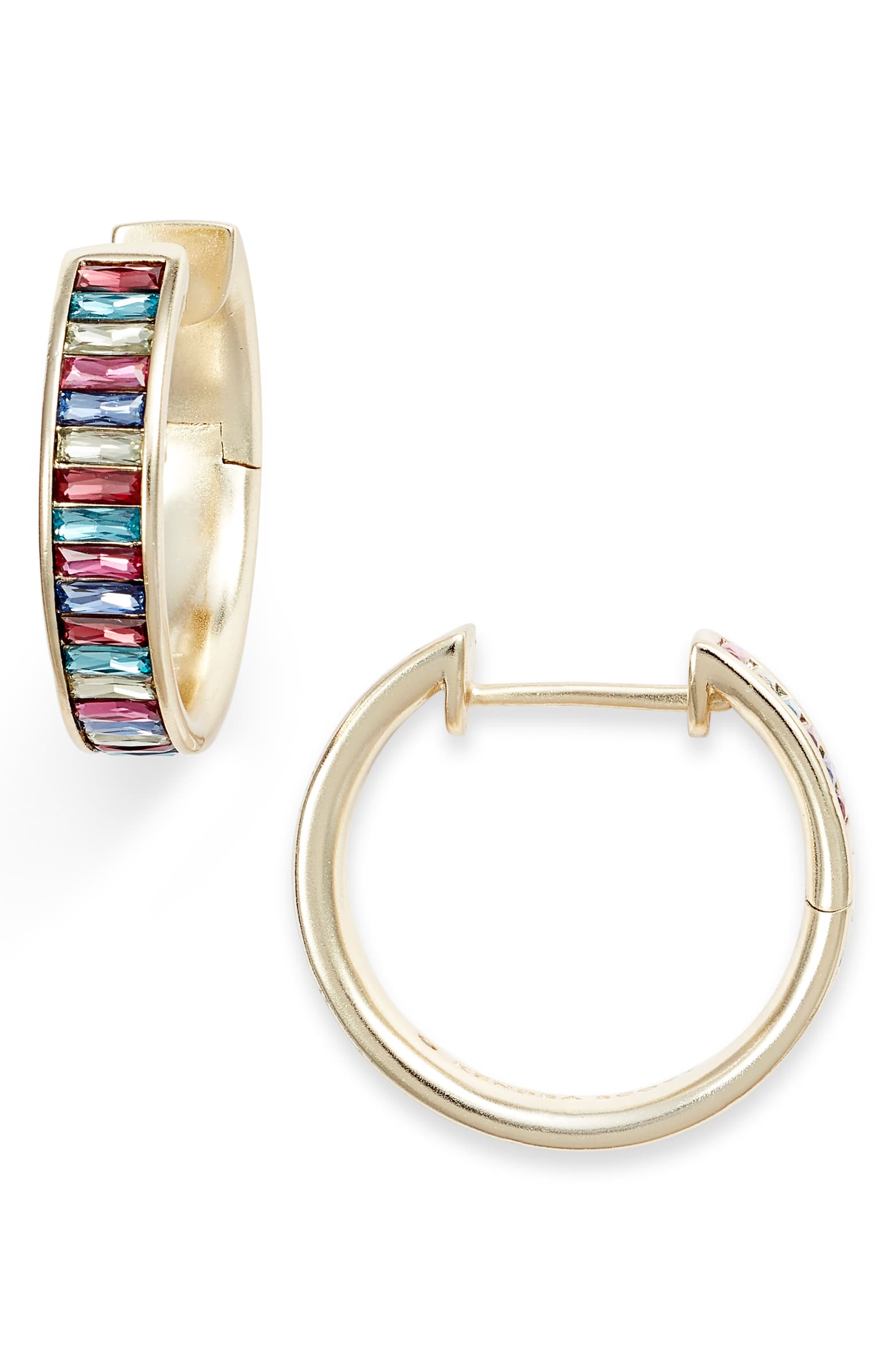 Kendra Scott Jack Gold Hoop Earrings In Jewel Tone Mix – The Bugs Ear