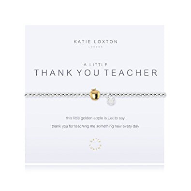 Katie Loxton A Little Thank You Teacher gold apple Bracelet-Katie Loxton-The Bugs Ear