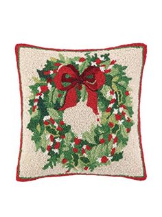 Classic Christmas Wreath Hook Pillow-Peking Handicraft-The Bugs Ear