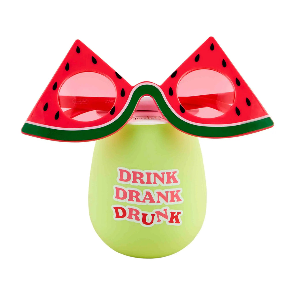 Summer Silicone Wine Glass Mud Pie Assorted Colors-Mud pie-The Bugs Ear