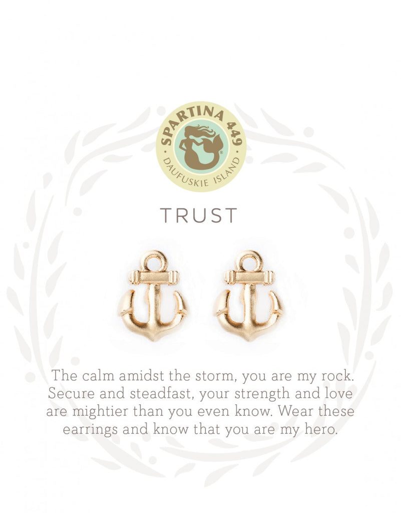 Spartina Stud Earrings Trust Gold-Spartina-The Bugs Ear