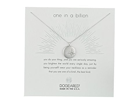 Dogeared One in a Billion Sparkle Star Disc in Silver-Dogeared-The Bugs Ear
