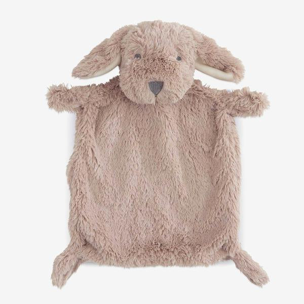 Brown Puppy Flat Baby Security Blanket-Elegant Baby-The Bugs Ear