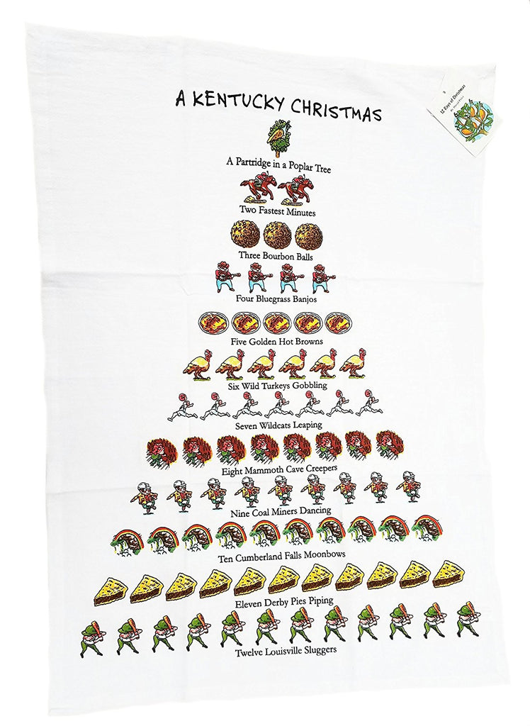 A Kentucky Christmas Tea Towel-Peking Handicraft-The Bugs Ear