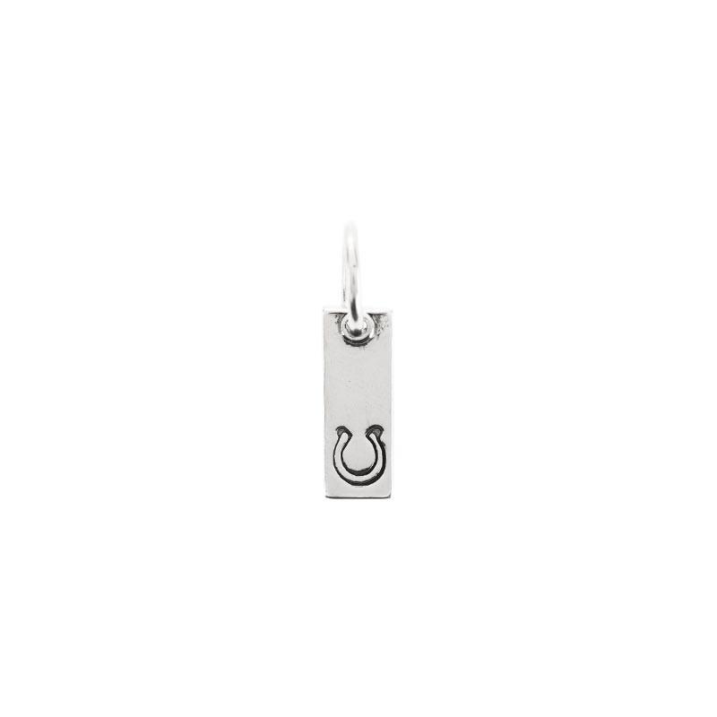 Benny and Ezra Small Silver Bar Pendant Horseshoe-Benny and Ezra-The Bugs Ear