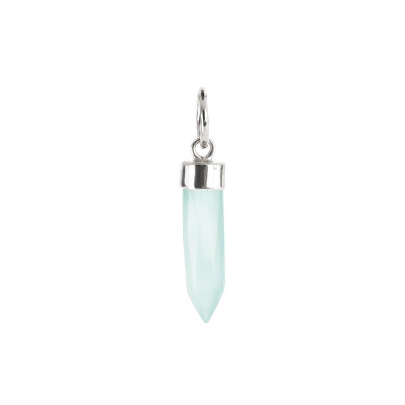 Benny and Ezra Small Faceted Spike in Aqua Chalcedony-Benny and Ezra-The Bugs Ear