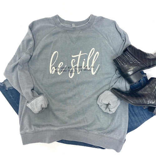 Be Still Vintage Sweatshirt-Pink Armadillos-The Bugs Ear