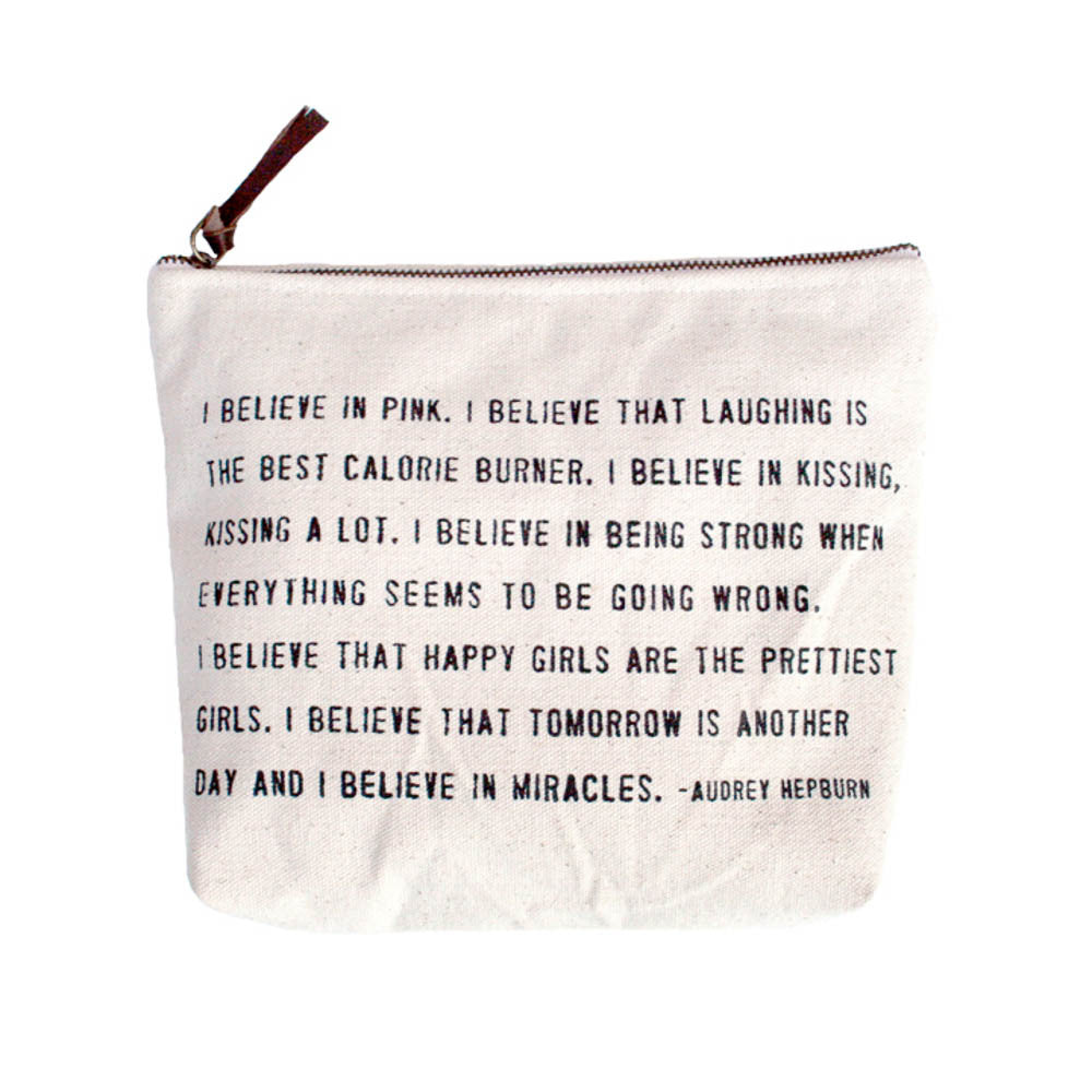 I Believe in Pink Canvas Bag-Sugarboo Designs-The Bugs Ear
