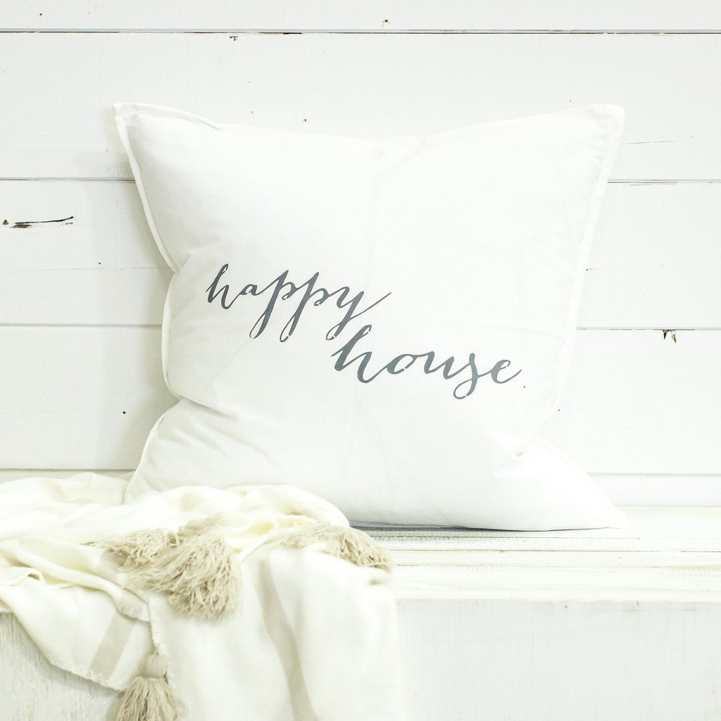 Happy House Large Pillow-Face to Face Designs-The Bugs Ear