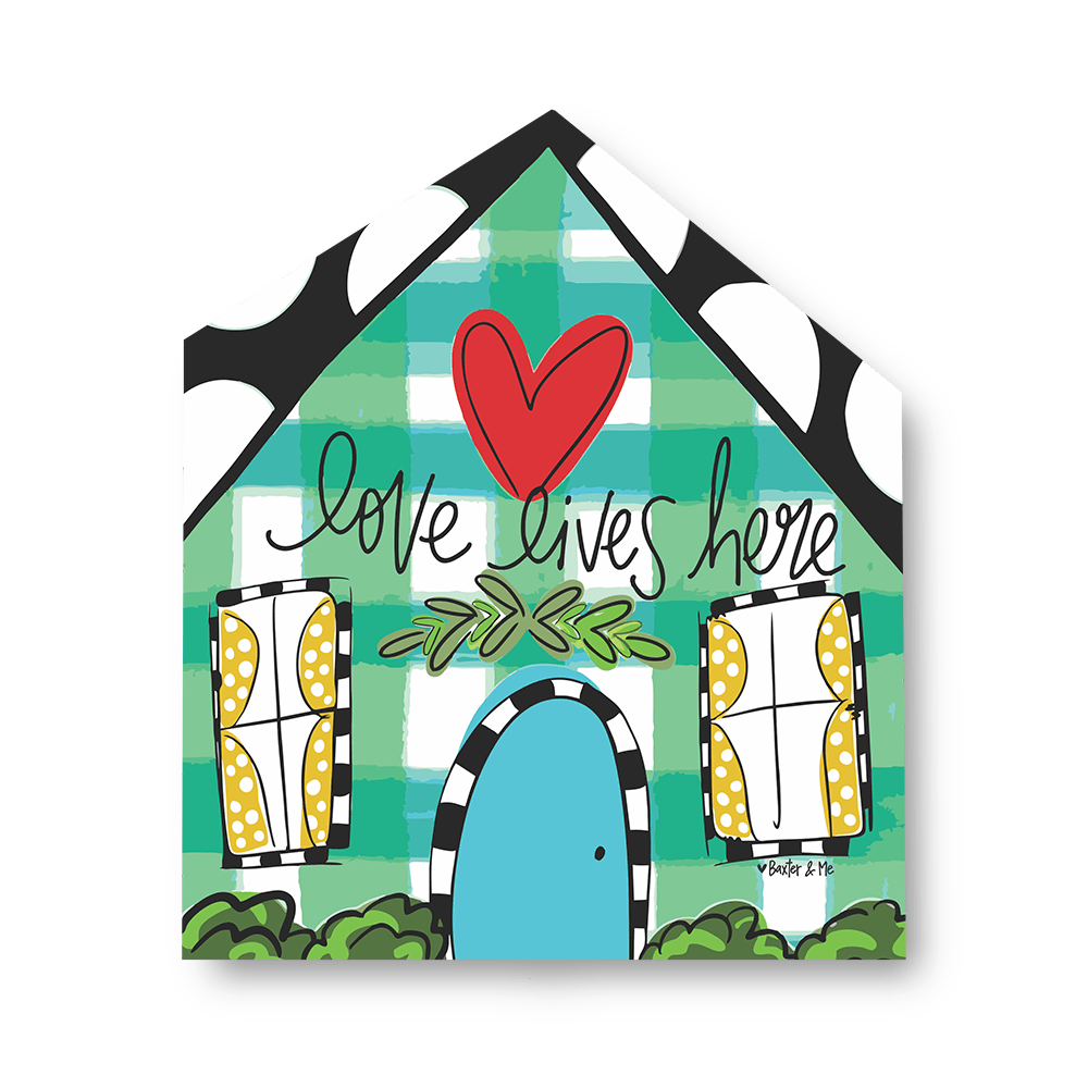 Love Lives Here Door Hanger-Baxter and Me-The Bugs Ear