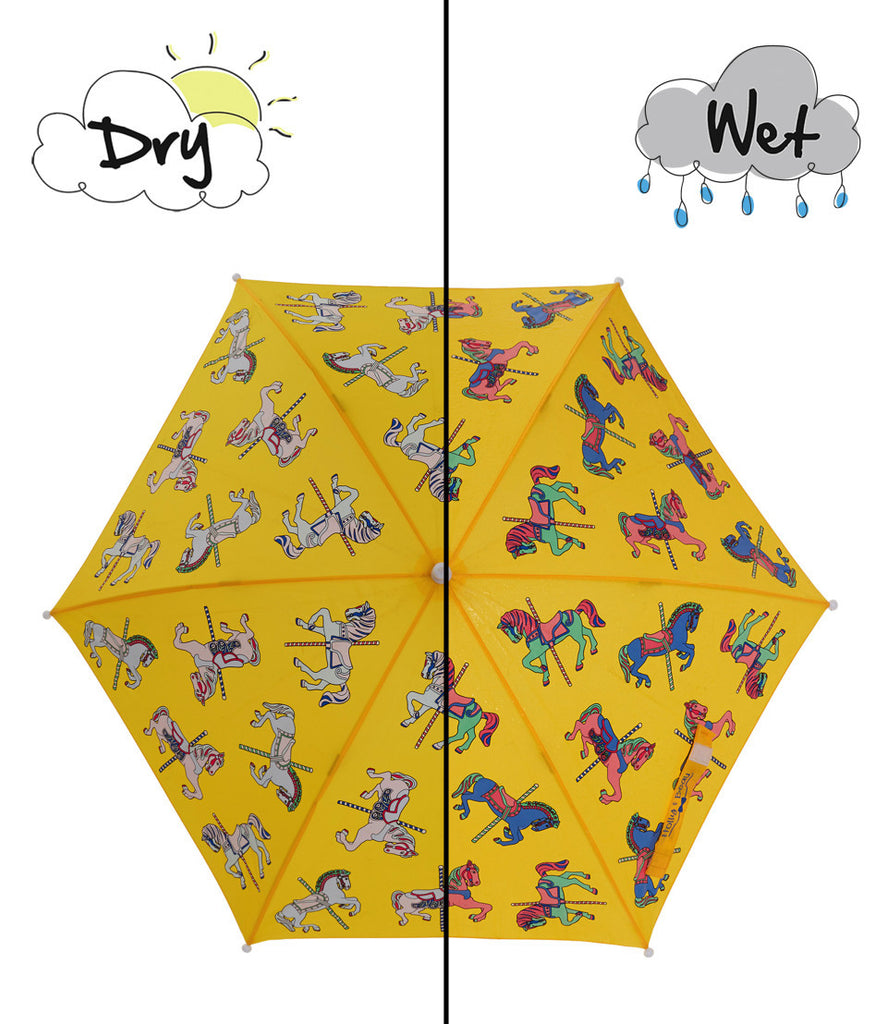 Holly and Beau Color Changing Umbrella Horse Carousel-Holly and Beau-The Bugs Ear