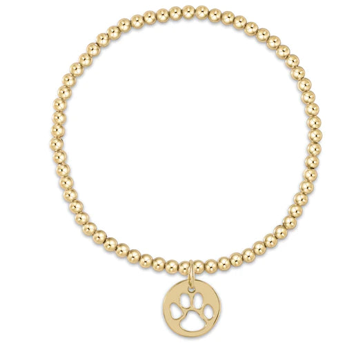 Enewton Extends Classic Gold 3mm Bead Bracelet Paw Print-Enewton-The Bugs Ear