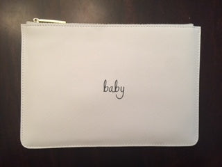 Katie Loxton Baby Perfect Pouch in White-Katie Loxton-The Bugs Ear