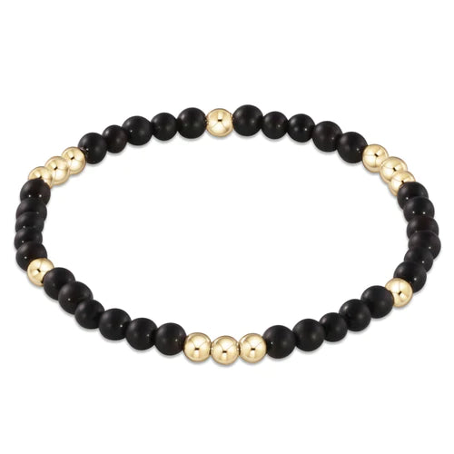 Enewton Worthy Pattern 4mm Bead Bracelet Matte Onyx-Enewton-The Bugs Ear