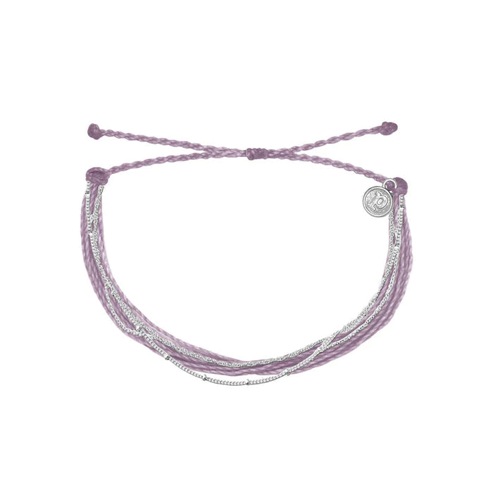 Pura Vida Chain Malibu Silver Bracelet in Light Purple-The Bug's Ear-The Bugs Ear