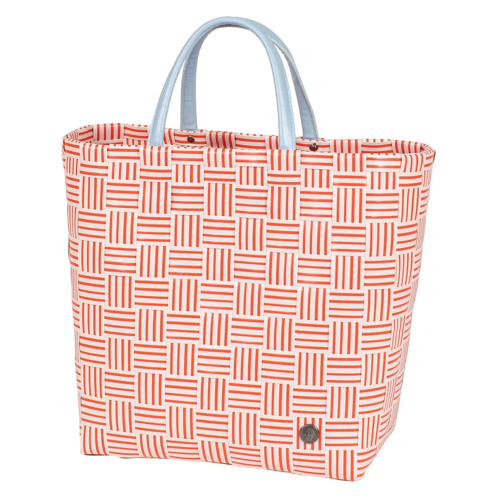 Joy Coral Red Recycled Tote-Handed By-The Bugs Ear