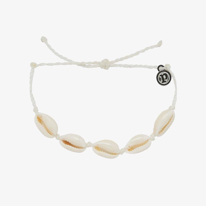 Pura Vida Knotted Cowries Bracelet in White-The Bug's Ear-The Bugs Ear