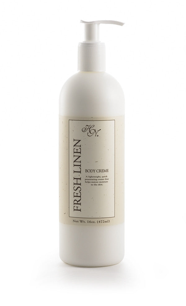 Fresh Linen Body Creme 14 oz-Hillhouse Naturals-The Bugs Ear