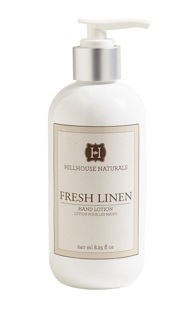 Fresh Linen Hand Lotion 8.25 oz-Hillhouse Naturals-The Bugs Ear
