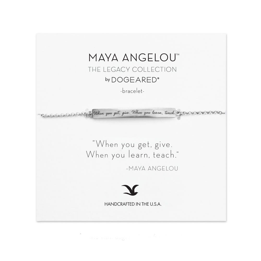Dogeared Maya Angelou Collection When You Get, Give Bracelet-Dogeared-The Bugs Ear