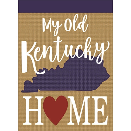 My Old Kentucky Home Burlap Garden Flag-Magnolia Lane-The Bugs Ear