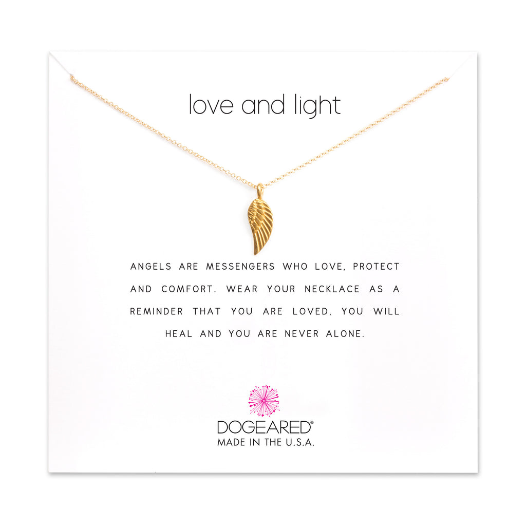 Dogeared Love and Light Angel Wing Gold-Dogeared-The Bugs Ear