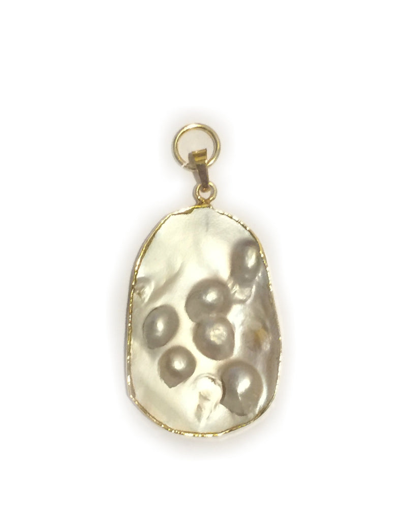 Benny and Ezra Mother of Pearl Pendant-Benny and Ezra-The Bugs Ear