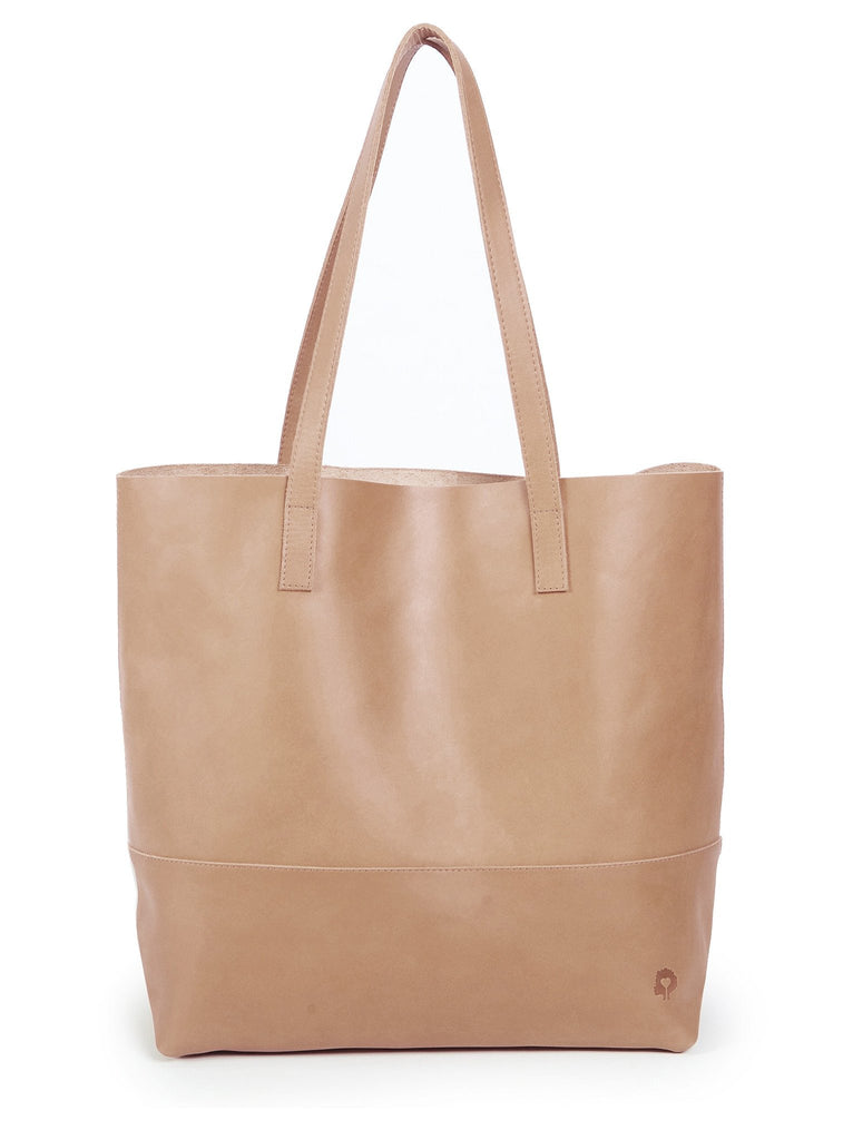 Mamuye Leather Tote Bag in Dusty Rose-Fashionable-The Bugs Ear