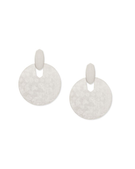 Kendra Scott Didi Door Knocker Post Drop Earrings Silver-Kendra Scott-The Bugs Ear