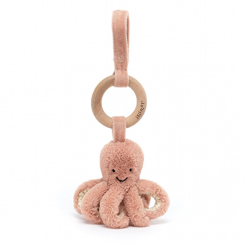 Jellycat Odell Octopus Wooden Ring Toy-Jellycat-The Bugs Ear