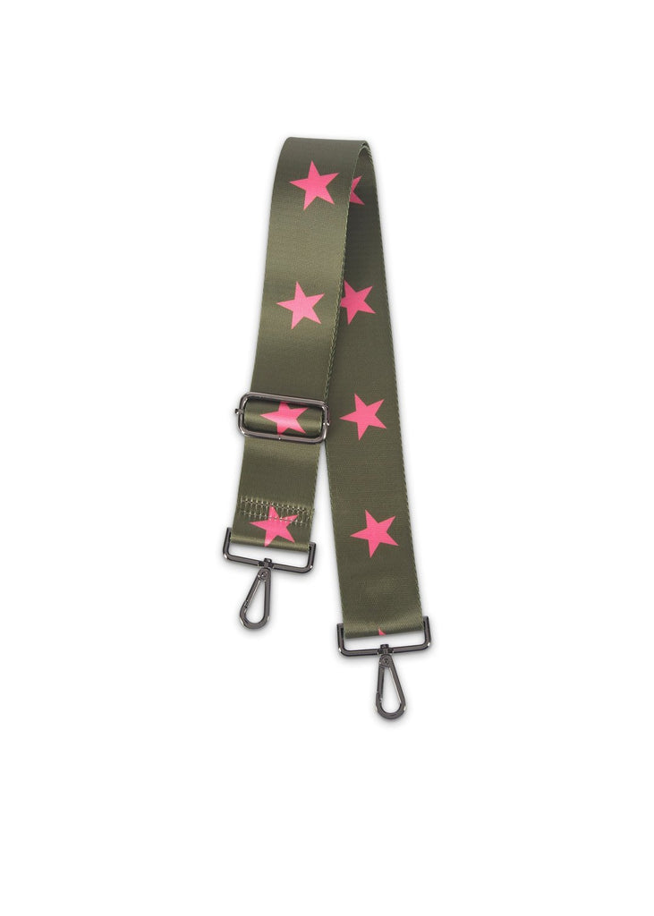 Haute Shore Olive/Pink Star Handbag Strap-Haute Shore-The Bugs Ear