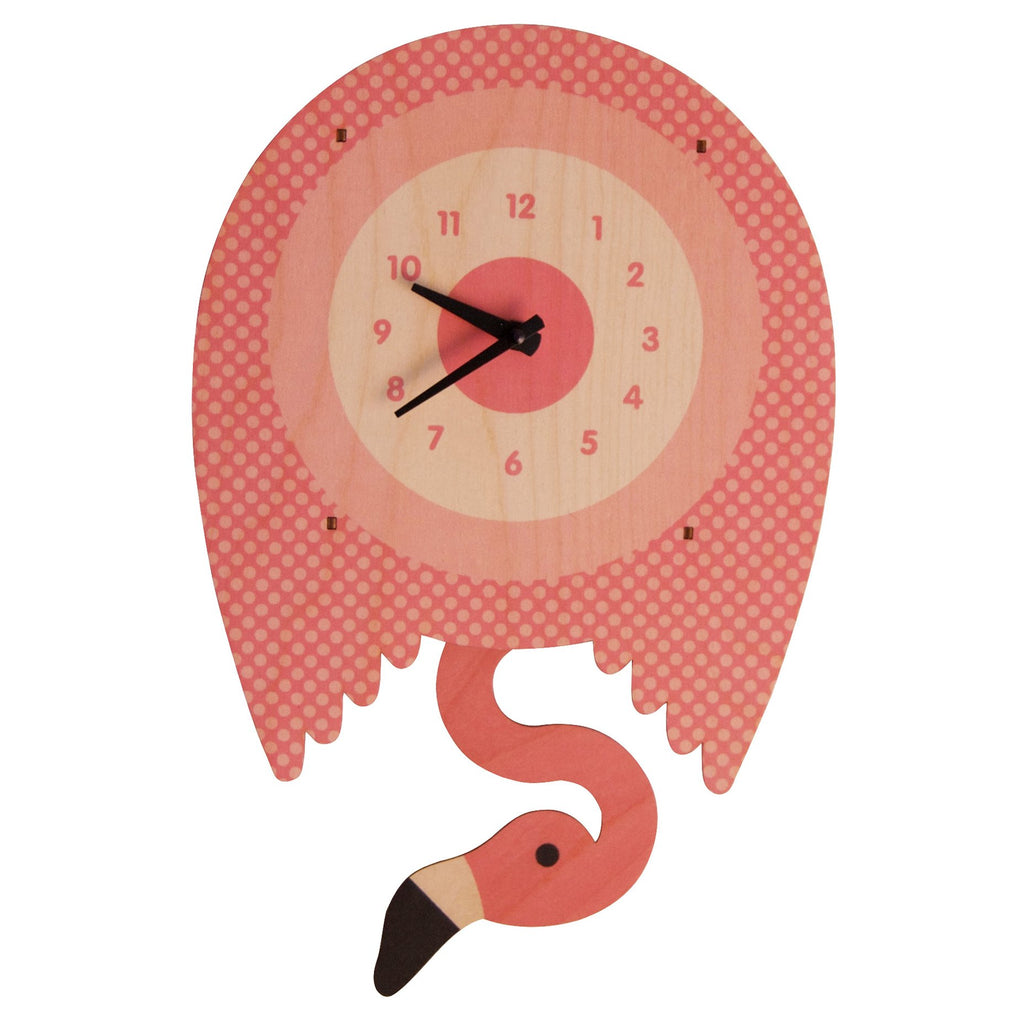 Flamingo Pendulum Clock-Modern Moose-The Bugs Ear