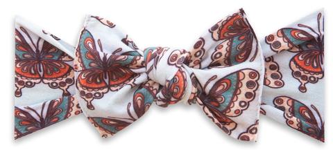 Baby Bling Printed Knot Headband Vintage Butterfly-Baby Bling-The Bugs Ear
