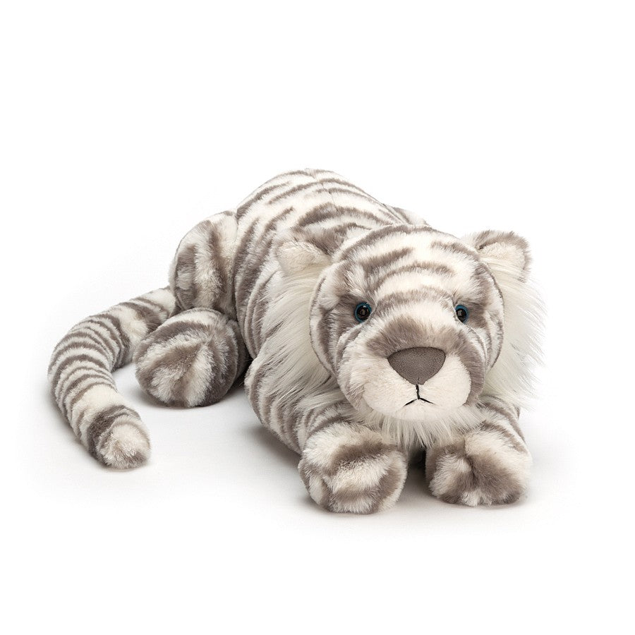 Jellycat Sacha Snow Tiger Really Big-Jellycat-The Bugs Ear