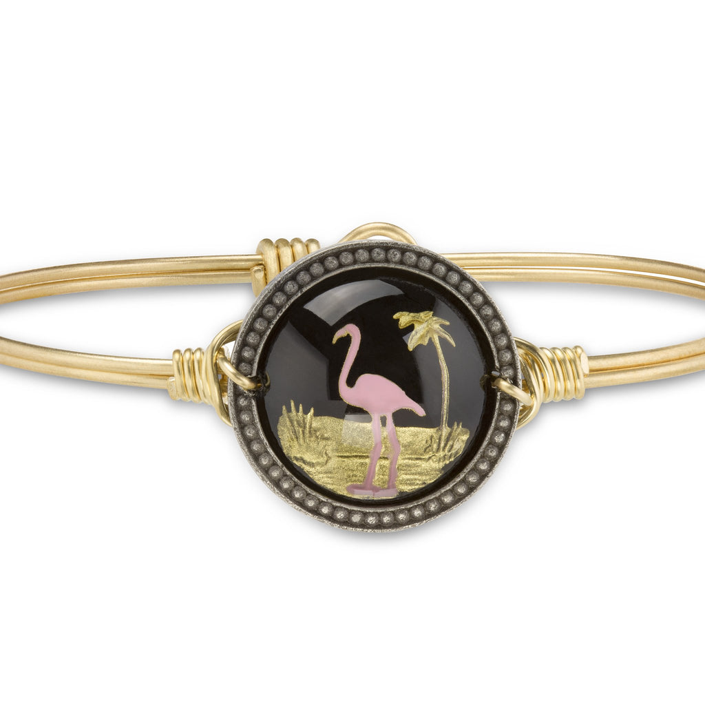 Luca and Danni Flamingo Bracelet on Brass-Luca + Danni-The Bugs Ear