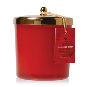 Thymes Simmered Cider Harvest Red Poured Candle-Thymes Frasier Fir-The Bugs Ear