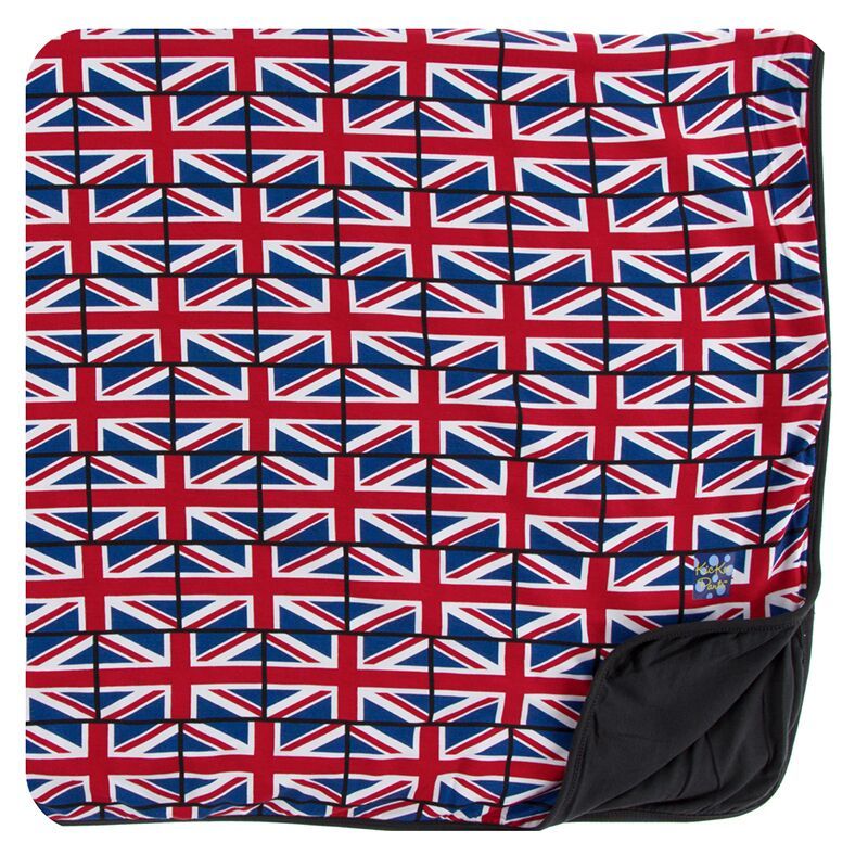 KicKee Pants London Toddler Blanket in Union Jack-KicKee Pants-The Bugs Ear
