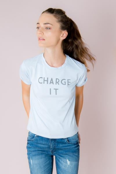 Charge It Summer Blue Tee-Signorelli-The Bugs Ear