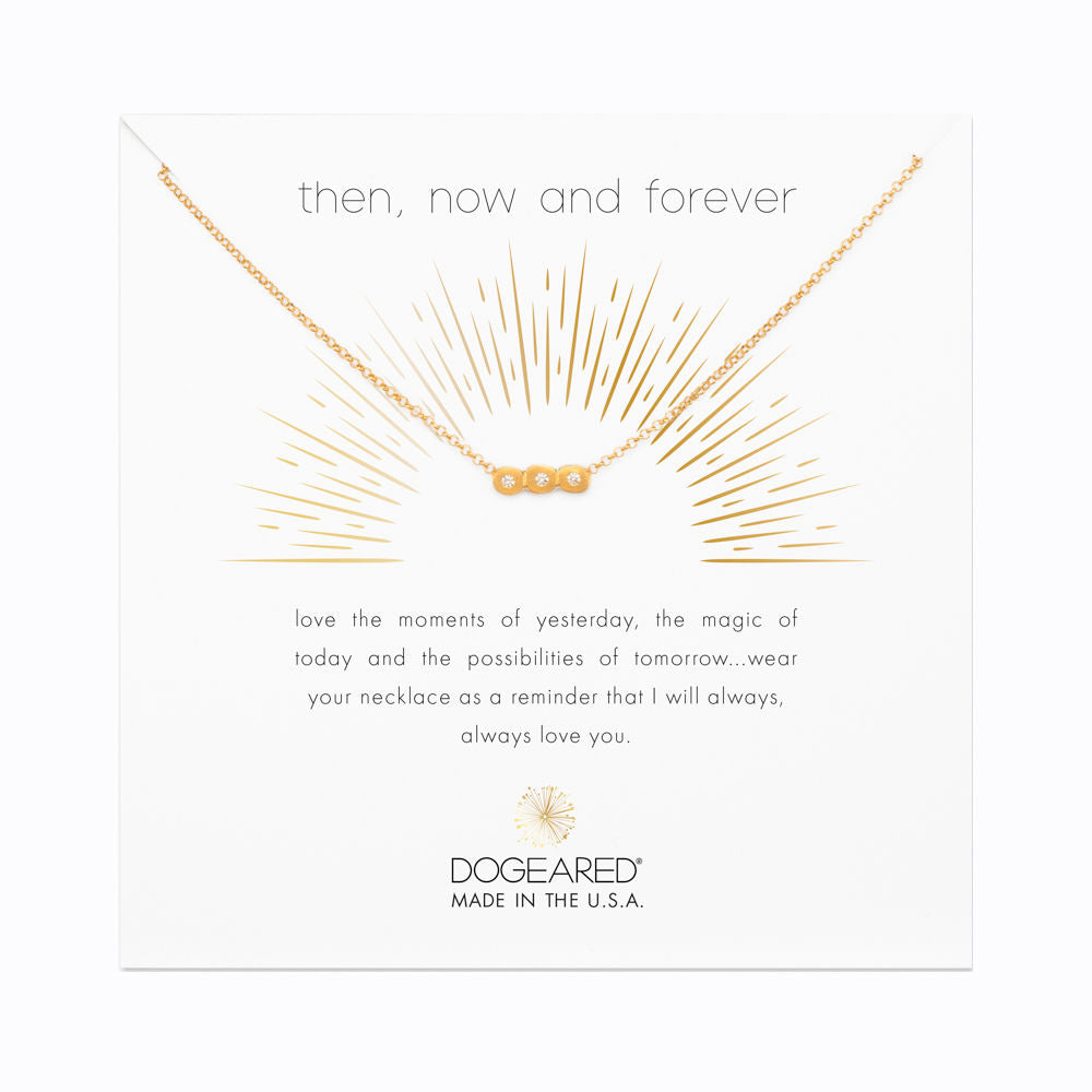 Dogeared Then Now and Forever in Gold Bar-Dogeared-The Bugs Ear