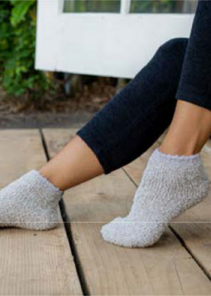 Barefoot Dreams Cozychic 2 Pair Tennis Sock Set-Barefoot Dreams-The Bugs Ear