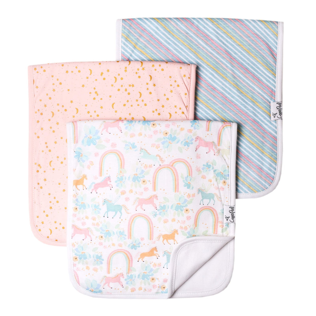 Copper Pearl Whimsy Premium Burp Cloths-Copper Pearl-The Bugs Ear