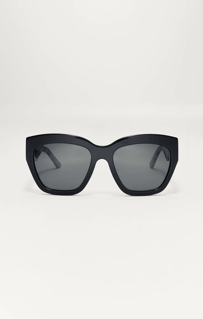 Z Supply Sunglasses Incognito Polished Black Grey-Z Supply-The Bugs Ear