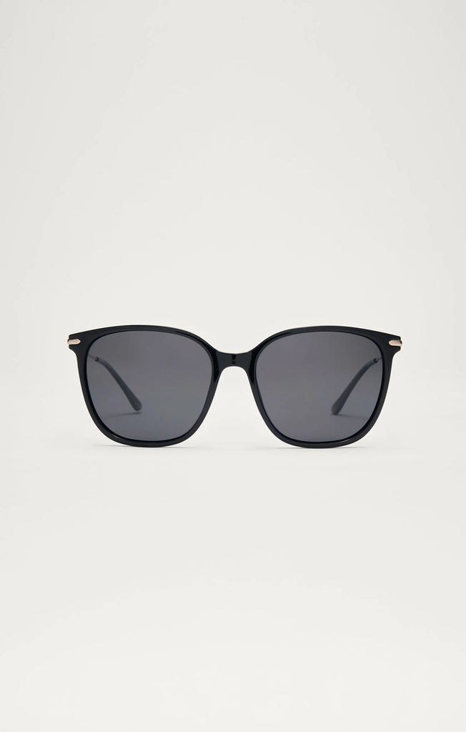 Z Supply Sunglasses Panache Polished Black Grey-Z Supply-The Bugs Ear